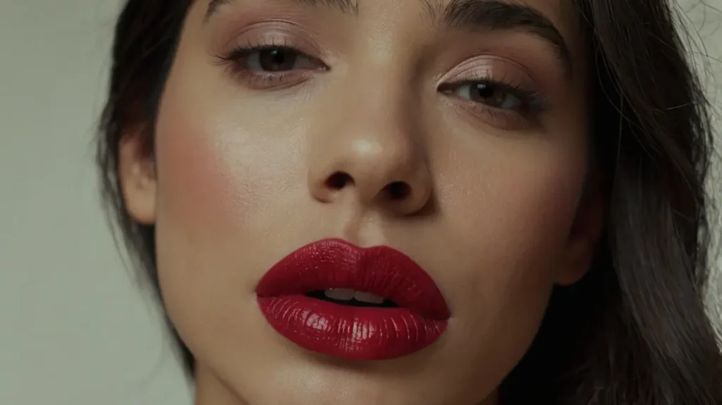 Boceto realizado antes de aplicar el maquillaje permanente en los labios